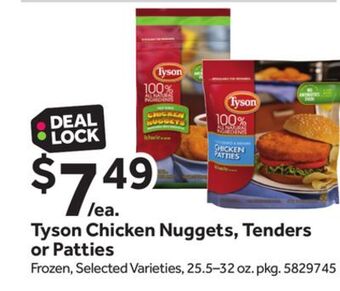 Stop&Shop Tyson chicken nuggets, tenders or patties offer