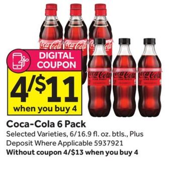 Stop&Shop Coca-cola 6 pack offer