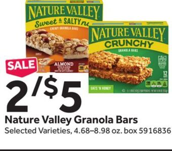 Stop&Shop Nature valley granola bars offer