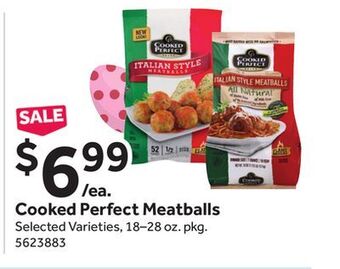 Stop&Shop Cooked perfect meatballs offer