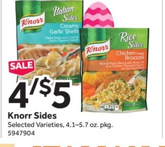 Stop&Shop Knorr sides offer