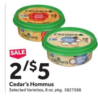 Stop&Shop Cedar's hommus offer