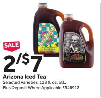 Stop&Shop Arizona iced tea offer