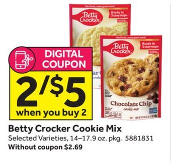 Stop&Shop Betty crocker cookie mix offer