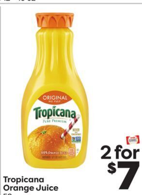 Weis Markets Tropicana orange juice offer