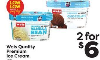Weis Markets Weis quality premium ice cream offer