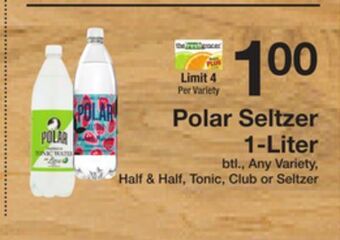 The Fresh Grocer Seltzer 1 - liter offer