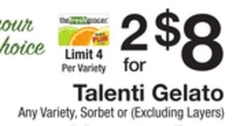The Fresh Grocer Gelato offer