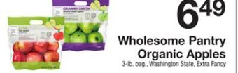 The Fresh Grocer Organic apples offer