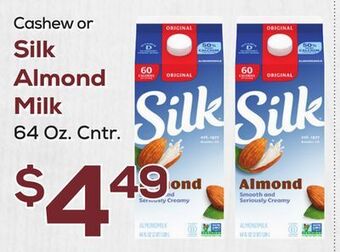 DeCicco & Sons Silk almond milk offer