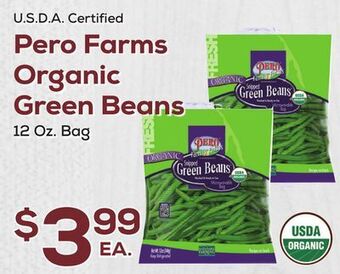 DeCicco & Sons Pero farms organic green beans offer