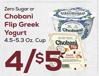 DeCicco & Sons Chobani flip greek yogurt offer