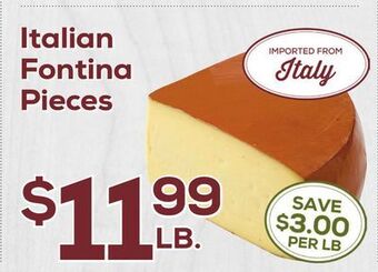 DeCicco & Sons Italian fontina pieces offer