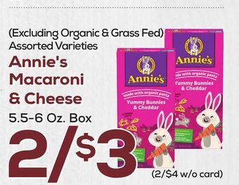 DeCicco & Sons Annie's macaroni & cheese offer