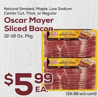 DeCicco & Sons Oscar mayer sliced bacon offer