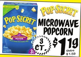 Ollie's Pop•secret microwave popcorn offer
