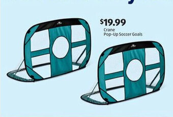 Aldi Crane Pop-Up Soccer Goals offer