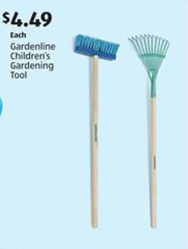 Aldi Gardenline Children's Gardening Tool offer
