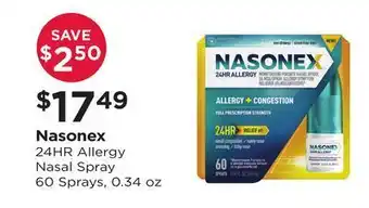Nasonex 24hr allergy nasal spray 60 sprays