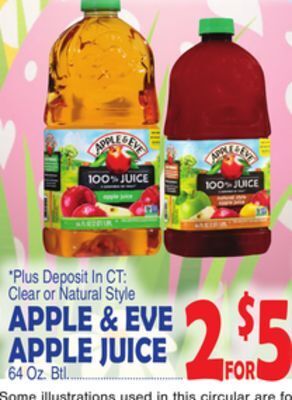 Bravo Supermarkets Apple & eve apple juice offer