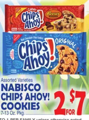 Bravo Supermarkets Nabisco chips ahoy! cookies offer