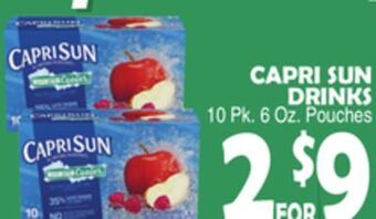 Bravo Supermarkets Capri sun drinks offer