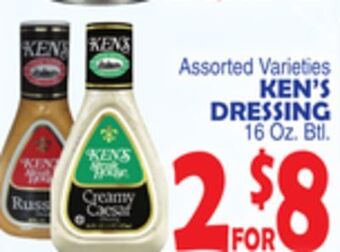 Bravo Supermarkets Ken's dressing offer