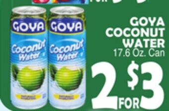 Bravo Supermarkets Goya coconut water offer
