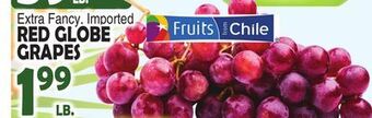 Bravo Supermarkets Red globe grapes offer