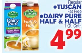 Bravo Supermarkets Tuscan dairy pure half & half offer