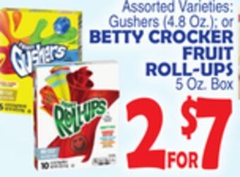 Bravo Supermarkets Betty crocker fruit roll-ups offer