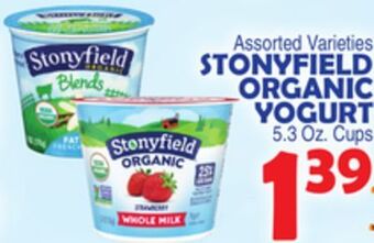 Bravo Supermarkets Stonyfield organic yogurt offer