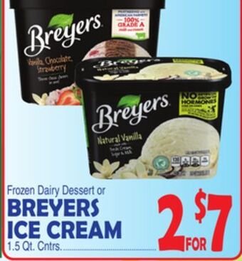 Bravo Supermarkets Breyers ice cream offer