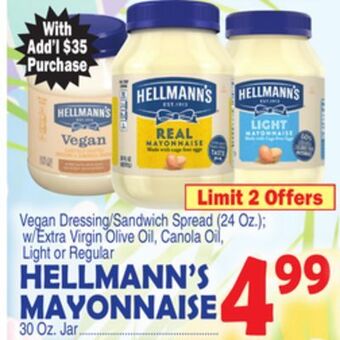 Bravo Supermarkets Hellmann's mayonnaise offer