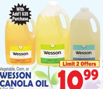 Bravo Supermarkets Wesson canola oil offer