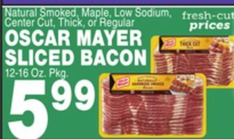 Bravo Supermarkets Oscar mayer sliced bacon offer