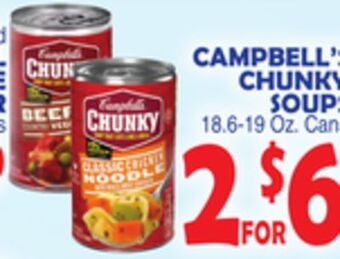 Bravo Supermarkets Campbell's chunky soups offer