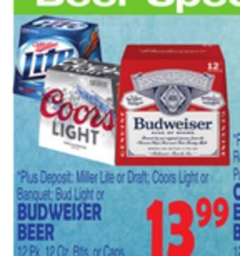 Bravo Supermarkets Budweiser beer offer