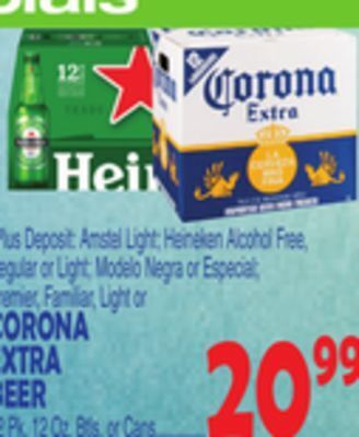Bravo Supermarkets Corona extra beer offer
