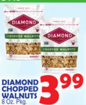Bravo Supermarkets Diamond chopped walnuts offer
