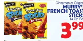 Bravo Supermarkets Murry's french toast sticks offer