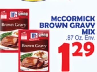 Bravo Supermarkets Mccormick brown gravy mix offer