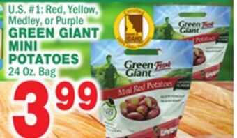 Bravo Supermarkets Green giant mini potatoes offer