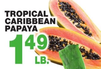 Bravo Supermarkets Tropical caribbean papaya offer