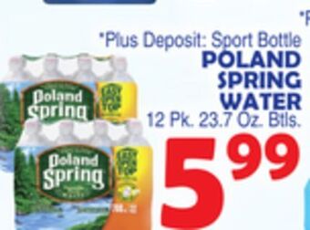 Bravo Supermarkets Poland spring water offer
