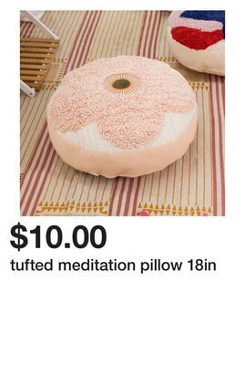 Five Below Tufted meditation pillow 18in offer