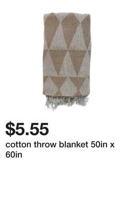 Five Below Cotton throw blanket 50in x 60in offer