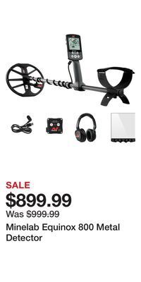 Cabela's Minelab equinox 800 metal detector offer
