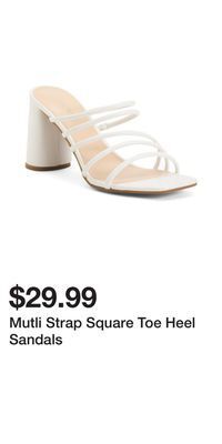 TJ Maxx Mutli strap square toe heel sandals offer