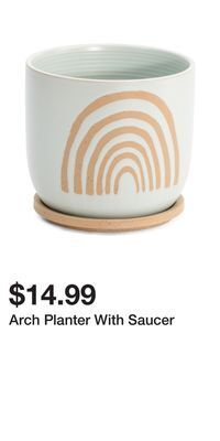 TJ Maxx Arch planter with saucer offer